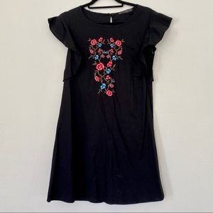 Potter’s Pot Embroidered Dress | Black | S
